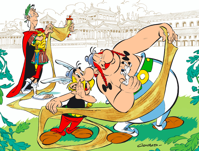 Un nouvel album d'Astérx et Obélx sgné Uderzo et Goscnny publé à